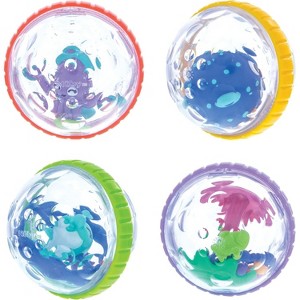 4-Pack Bubble Bath Toy Set, Interactive Bathtub Play for Babies 6+ Months - 1 of 4