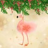 De Carlini Italian Ornaments 7.0 Inch Pink Flamingo Christmas Tree Ornament , Italian Whimsical Bird (1PC) - 2 of 4