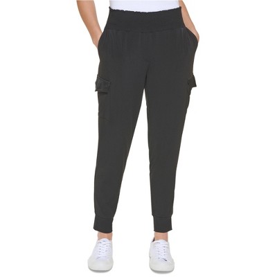 Calvin Klein Womens Matte Cargo Casual Jogger Pants