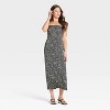 Women's Column Slip Dress - A New Day™ Black - 3 of 3