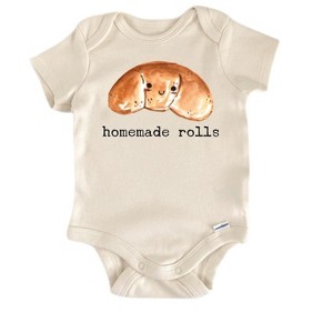 Homemade Rolls Baking - Baby Boy Girl Clothes Infant Onesie® Funny Cute Newborn GS1 BBY - 1 of 1