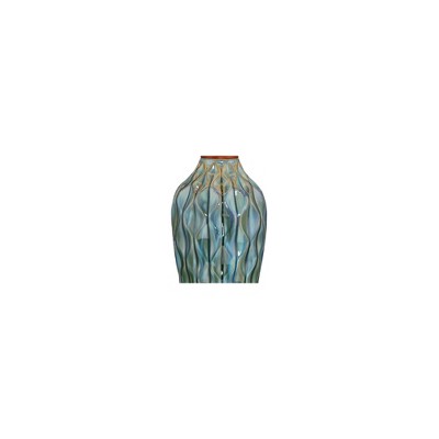 Rocco 30" Blue Teal Ceramic Mid-Century Modern Table Lamp