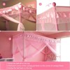 YEERSWAG Elegant Princess Twin Size Bed Canopy Bed Curtain Nets Holiday Present For Girls - 2 of 4