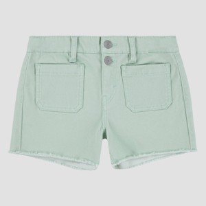 Levi's® Girls' Front Pocket Shorts - Light Green - 1 of 4