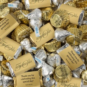 50th Anniversary Candy Party Favors Hershey's Chocolate Mix - By Just Candy - 1 of 4