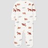 Carter's Just One You® Baby Fleece Wilderness Animals Sleep N' Play - Cream - 2 of 4