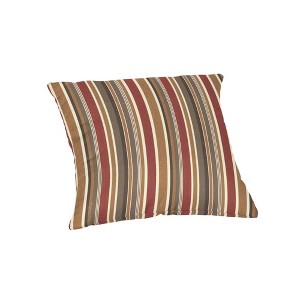 Casual Cushion Stripe Sunbrella Fabric 1-Piece Indoor/Outdoor Square Throw Pillow - 1 of 4