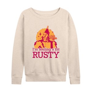 Women's - Wizard of Oz - Tin Man Bit Rusty Lightweight French Terry Slouchy - 1 of 4