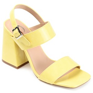 Journee Collection Womens Adras Open Square Toe Block Heel Sandals - 1 of 4