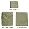 100% Cotton 400 Thread Count 4 Piece Sheet Set - Soft & Cozy Sateen Bed Sheets - CGK Linens - 3 of 4