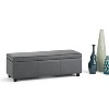 NicBex Faux Leather Storage Ottoman Bench,Upholstered Storage Ottoman with Stitching Design,Modern Storage Bench for Living Room,Bedroom - 2 of 4