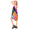 LA LEELA Women's Sarong Bikini Skirt Swimwear Cover up Bathing suit Summer Wraps Swimsuit Beach Wrap Coverups for Women One Size Purple, Tree - 2 of 4