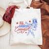 City Creek Prints All American Cowgirl Canvas Tote Bag - 15x16 - Natural - image 2 of 2