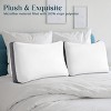 Lux Decor Collection Set of 2 Gusseted Pillows Hypoallergenic Microfiber Bed Pillow Pair Breathable Back Support Pillows - 4 of 4