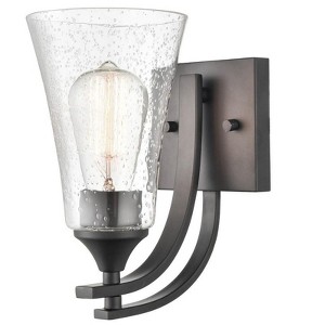 Millennium Lighting Natalie 1 - Light Vanity in  Matte Black - 1 of 4