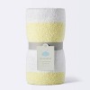 Chenille Stripe Baby Blanket - Yellow and White Stripes - Cloud Island™ - 4 of 4