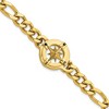 Chisel Stainless Steel Polished Yellow IP-plated Compass 8.75" Bracelet - 2 of 3