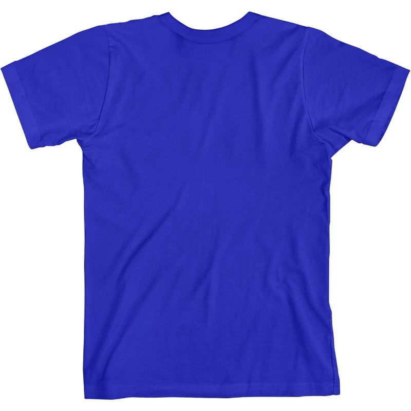 Lanky Box Boxy & Foxy Crew Neck Short Sleeve Royal Blue Boy's T-shirt, 3 of 4