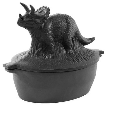 Plow & Hearth Cast Iron Triceratops Dinosaur Wood Stove Steamer