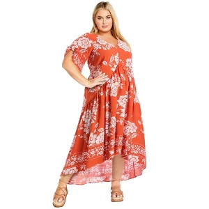 Avenue Women's Plus Size Val Dress - 1 of 4