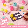 Joyfy 36 Packs 9-Design Gift Cards with Glow Dark Mochi Squishy Toys | Stress Relief Glowing Toys - 4 of 4