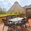Tangkula 6PCS Outdoor PE Wicker Stacking Dining Chairs Patio Arm Chairs - 2 of 4