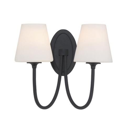 Crystorama Lighting Juno 2 - Light Sconce in  Black Forged - image 1 of 4