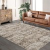 Fulvari Vintage Distressed Area Rug Soft Washable Rug Non Slip Non Shedding Rug Low Pile Thin Floor Carpet,Rug for Bedroom, Living Room - 4 of 4