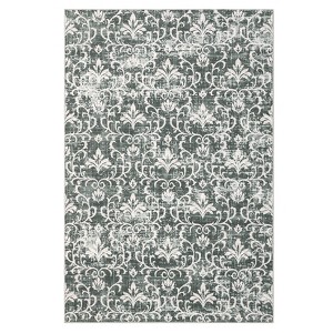 Washable Floral Print Living Room Rugs, Retro Accent Oriental Bedroom Carpet, Soft Non Slip Dining Room Rugs - 1 of 4