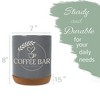 Elanze Designs Coffee Bar Love Is Brewing Barista Latte Ceramic Cork Bottom Gray Large Capacity Utensil Holder Crock for Countertop Storage, Stylish & - 2 of 4