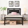 Streamdale Twin Metal Bed Frame: Modern Comfort, Black - 2 of 4