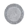 Shaggy Border Collection Bath Rug 100% Cotton Tufted Weave Ruffle Border Pattern Bathroom Rug for Machine Washable Bath Mat - 2 of 4