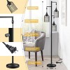 68"H Black LED Standing Lamp With 3 Birdcage Hanging Shade, Floor Lamp Industrial Style Floor Lamp For Living Rooms, Bedrooms-The Pop Home - 4 of 4