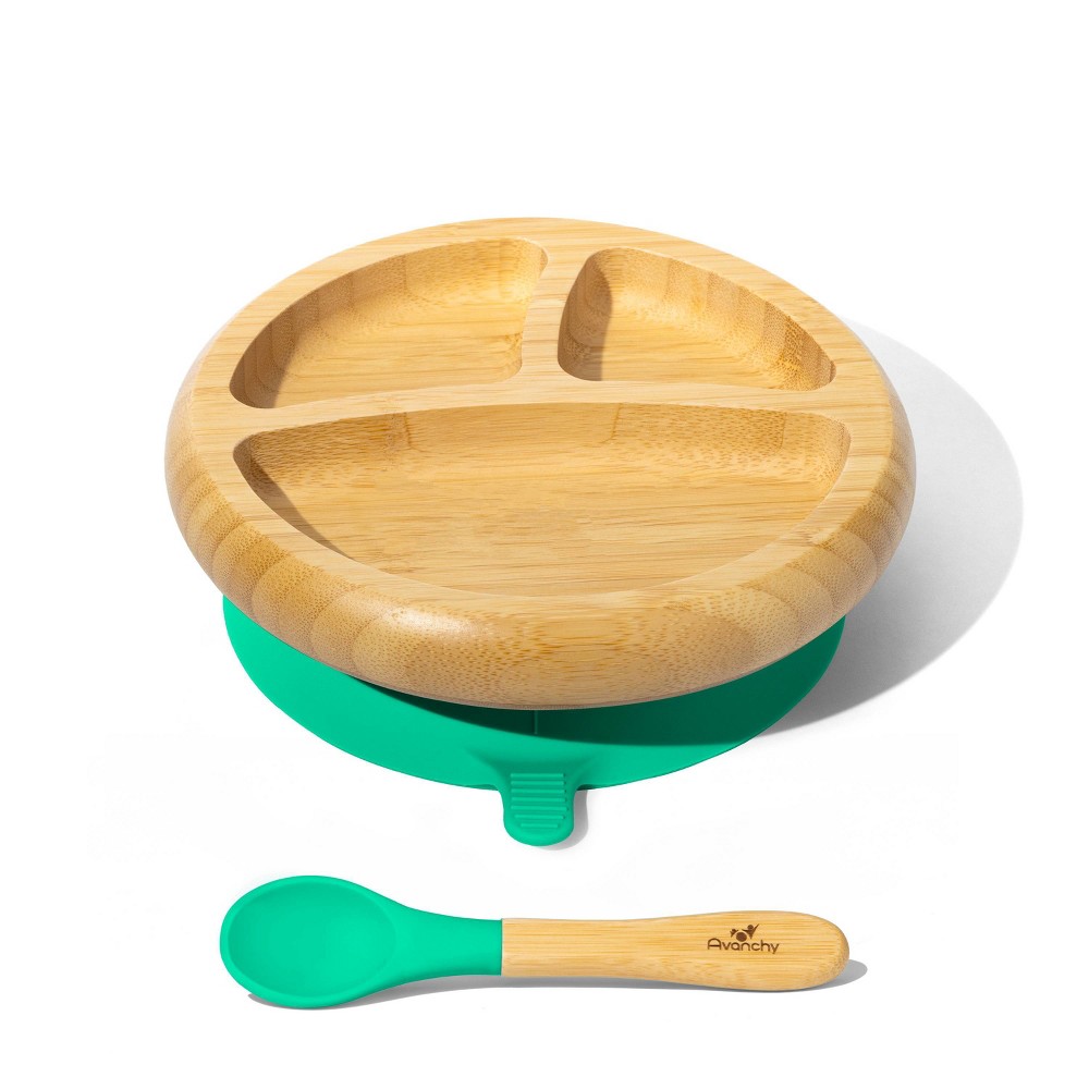 Photos - Plate Avanchy Bamboo Baby  - Green