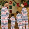 PATPAT Family Christmas Pjs Matching Sets Reindeer and Snowflake Patterned Sleepwear Xmas PJS Set for Couples and Kids - 4 of 4