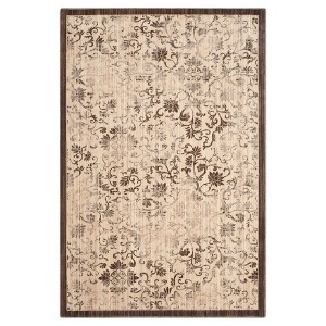 Yellow/Brown Solid Loomed Area Rug - (9