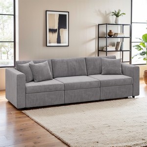 Gymojoy 71"/99.3"/118.1" Loveseat Cloud Sofa Modular Sectional Couch with Deep Seat for Living Room - 1 of 4