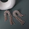 Women's The Asymmetrical Drop Earrings - Crystal Silver - 2 of 4
