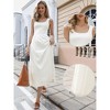 INSPIRE CHIC Women's Sleeveless Square Neck Casual Swing Summer Boho A-Line Maxi Dresses - 2 of 4