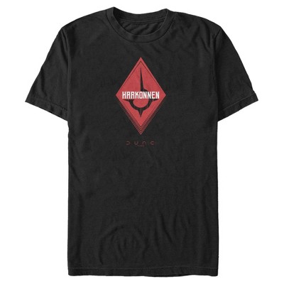 Men's Dune Red Harkonnen Emblem T-shirt - Black - Large : Target