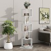 5/6 Tier Rotating Bookshelf, 360° Revolving Bookcase, Floor-Standing Storage Display Rack Used in Bedrooms Living Rooms Study Office - 3 of 4