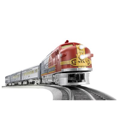 Lionel Ready to Run Santa Fe FT Diesel Locomotive Super Chief LionChief O Gauge Train Set with Bluetooth, Remote Control, and Realistic Sounds, Red