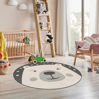 Hauteloom Round Area Rug   Black