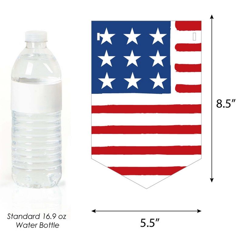 Big Dot of Happiness Stars & Stripes - Memorial Day, 4th of July and Labor Day USA Patriotic Party Bunting Banner - Party Decorations, 2 of 5