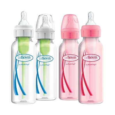 Dr. Brown's Options+ 5 oz. Wide-Neck Glass Baby Bottles, Clear, Single 