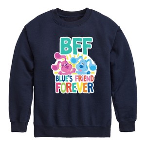 Boys' - Blue's Clues & You! - Blue's Friend Forever Graphic Long Sleeve Fleece Sweatshirt - 1 of 4