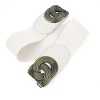INSPIRE CHIC Knot Woven Metal Interlocking Buckle Elastic Waist Cinch Belt - 2 of 3