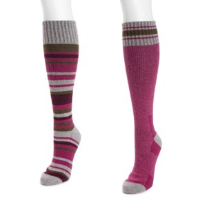MUK LUKS Women's 2 PACK WOOL COMPRESION - 1 of 3