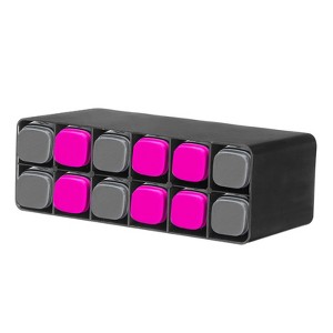 Unique Bargains PVC Space Saving Pen Storage Multi-Slots Design Marker Organizer - 1 of 4