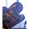 Zombies Eat Brains Don't Worry You're Safe Oven Mitt Funy Halloween Undead Sarcastic Kitchen Glove - Crazy Dog Bakeware - 3 of 4